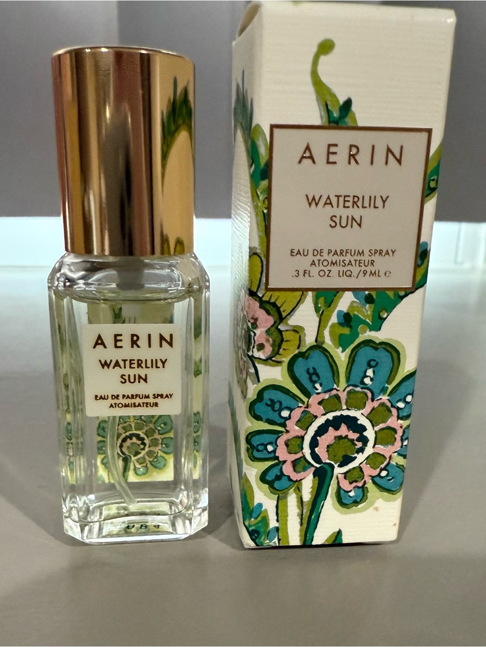AERIN Discontinued WATERLILY SUN EAU DE PARFUM .3fl oz 9ml sprayed once